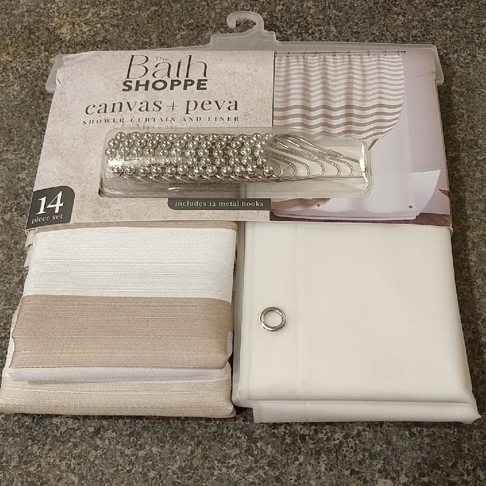COMPLETE Shower Curtain Set